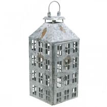 daiktų Vintažinis dekoratyvinis žibintuvėlis metalinis šviesos namas Shabby Chic H41,5cm