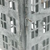 daiktų Vintažinis dekoratyvinis žibintuvėlis metalinis šviesos namas Shabby Chic H41,5cm