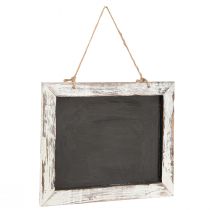 daiktų Vintažinė pakabinama lenta juoda balta 30×25cm 2vnt