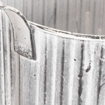 daiktų Vintažinis vazonas Ø17cm, dekoratyvinė laistytuvė, metalinis vazonas „shabby chic“