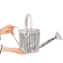 daiktų Vintažinis vazonas Ø17cm, dekoratyvinė laistytuvė, metalinis vazonas „shabby chic“
