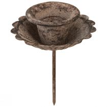 daiktų Vintažinis smailus žvakių laikiklis, skirtas įkišti Ø8,5cm H11,5cm 4vnt.