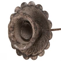 daiktų Vintažinis smailus žvakių laikiklis, skirtas įkišti Ø8,5cm H11,5cm 4vnt.