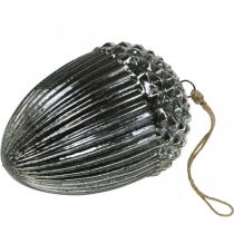 daiktų Vintažinė eglutės puošmena gilė stiklo kalėdinis pakabukas H20cm Ø14cm