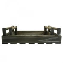 daiktų Senovinis padėklas medinis padėklas stačiakampio rudos spalvos 48/46,5 cm 2 rinkinys