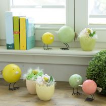 daiktų Dekoratyvinės viščiukų figūrėlės – linksmas pavasario ir Velykų akcentas, 12 cm, 3 vnt.