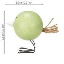 daiktų Viščiukų dekoratyvinės figūrėlės su apvaliu dizainu, lengviems ir žaismingiems akcentams, 9,5 cm, 3 dalys