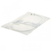 daiktų Bird deco langų dekoravimo spyruoklė, metalinė balta H37,5cm 2vnt