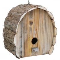 daiktų Dekoratyvinė lizdinė dėžė paukščių namas medinis sodo dekoras Natūralus baltas skalbtas H22cm P21cm