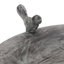 daiktų Dekoratyvinė paukščių girdykla su subtiliu lapų raštu vintažinio stiliaus, 74 cm