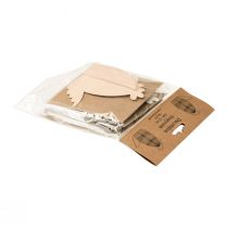 daiktų Korių vištienos stalo puošmena Velykų balta oranžinė 11×6,5×12cm 6vnt.