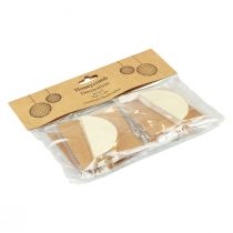 daiktų Koriniai rutuliukai korio rutuliukai kalėdinio kremo blizgučiai Ø7cm 4vnt