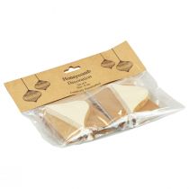 daiktų Koriniai rutuliukai korio rutuliukai svogūnų kremas baltas auksas Ø8cm 4 vnt