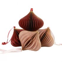 daiktų Koriniai rutuliukai korio rutuliukai svogūnai rožinis vynas raudonas Ø8cm 4 vnt