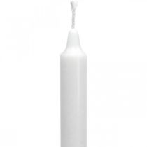 daiktų PURE vaško žvakės lazdelės žvakės baltos 250/23mm natūralus vaškas 4 vnt.