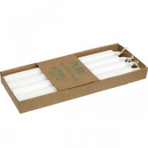 daiktų PURE vaško žvakės lazdelės žvakės baltos 250/23mm natūralus vaškas 4 vnt.