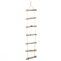 daiktų Kalėdinė sienų dekoracija su mikro LED lemputėmis, mažomis medinėmis snaigėmis ir apsnigtomis šakomis H150cm