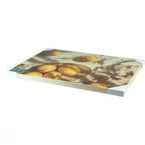 daiktų Citrininis sienų dekoras, vasariškas dekoras, Viduržemio jūros regiono stilius, medinis rėmas, 40x60 cm, svetainės sienų dekoracija