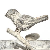 daiktų Gaminių laikiklis metalinis rūdžių pilkas dekoratyvinėms pakaboms Ø24cm H49cm