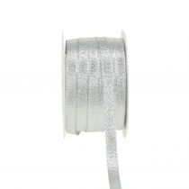 daiktų Kalėdinė juostelė lurex sidabrinė 10mm 50m