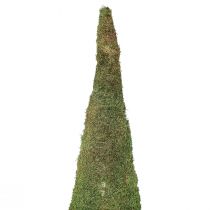 daiktų Eglutės samanų puošmena žalios spalvos natūrali Ø30cm H100cm