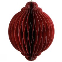 daiktų Kalėdinės dekoracijos popierius Kalėdų eglutės papuošalai Bordeaux H20cm
