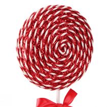 daiktų Kalėdų puošmena Red White Lolly Foam Lollipop H36cm 2vnt