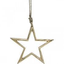 Kalėdų puošmena žvaigždė, advento puošmena, žvaigždžių pakabukas Golden B15,5cm