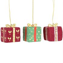 daiktų Kalėdinės dekoracijos dovanų etiketės iš papjė mašė, 6 cm, 3 vnt.