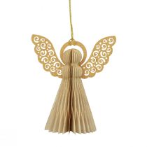 daiktų Popierinis angelas Kalėdinis angelas papuošimas popierinis kremas H12cm 4 vnt