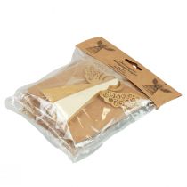 daiktų Popierinis angelas Kalėdinis angelas papuošimas popierinis kremas H12cm 4 vnt