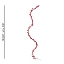 daiktų Kalėdinė girlianda, dirbtinė uogų girlianda, raudona, 180 cm