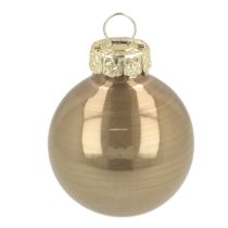 daiktų Mini kalėdinių eglutės žaisliukų rinkinys, blizgantys kabantys rutuliukai, 3 cm, 22 dalys