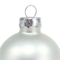 daiktų Kalėdinis rutulys Ø4cm sidabrinis blizgus/matinis 24 vnt