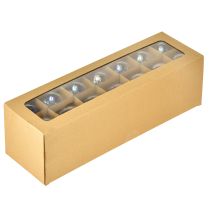 daiktų Perlamutrinės išvaizdos stiklinis rutulys su vaivorykštiniu blizgesiu, 6 cm, 24 vnt.