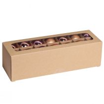 daiktų Kalėdiniai rutuliukai abrikosų mišinio medžio rutuliukai stiklinė Ø4cm 24 vnt