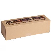 daiktų Kalėdiniai rutuliai aukso rudo mišinio stiklo rutuliai Ø4cm 24 vnt