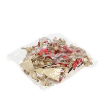 daiktų Kalėdų Senelio figūrėlė 6,5cm raudona 12vnt