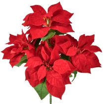 daiktų Dirbtinis augalas „Poinsettia Red“, 5 žiedai, 40 cm