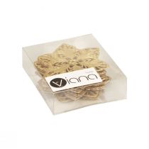 daiktų Poinsettias stars kalėdinis papuošimas metalinis Ø6cm 36 vnt