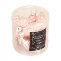 daiktų Kalėdinis kūgio stiklas Rožinis stiklinis kūgis Kalėdinis 6,5cm 10psl