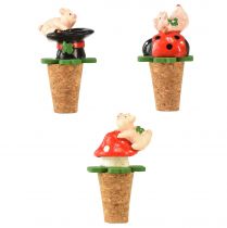 daiktų Vyno kamštiena šampano kamštienos vyno kamštis laimės simboliai 6,5cm 3 vnt