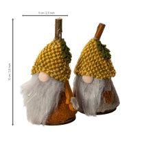 daiktų Nykštukų figūrėlių rinkinys su megzta kepure ir gile, 10 cm, 6 dalys