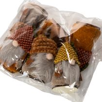 daiktų Nykštukų figūrėlių rinkinys su megzta kepure ir gile, 10 cm, 6 dalys
