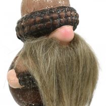 Gnome keraminiai kūgiai ir gilės dekoratyvinis kištukas 8 / 8,5cm 4vnt