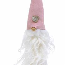 daiktų Gnome galvutė pakabinama 45cm rožinė/pilka 2vnt