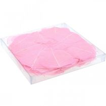 daiktų Skeletiniai lapai, rožiniai dekoratyviniai gluosnio lapai 5-9 cm, 200 vnt. - idealiai tinka sveikinimo atvirukams ir „pasidaryk pats“ projektams