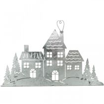 daiktų Kalėdiniai dekoravimo nameliai, arbatinės žvakidės laikiklis metalinis L20cm