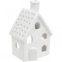 daiktų Žibintų namas Keraminis Light House Advent White H14cm 2 vnt