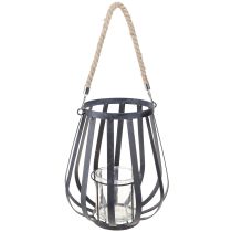 daiktų Žibintas metalinis žibintas su stiklo antracitu Ø23cm H27cm